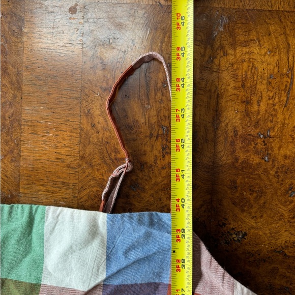 Thinking Mu 100% cotton Paola Madras Plaid/Check dress - Picture 7 of 7